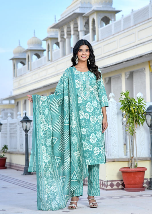 Meher Mogra Kurti Set (3-Piece)