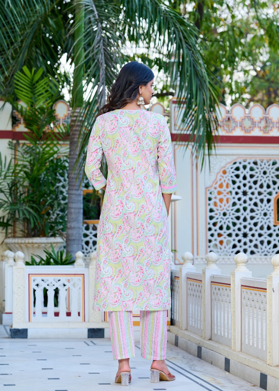Gulbahar Pastel Kurti Set (3-Piece)