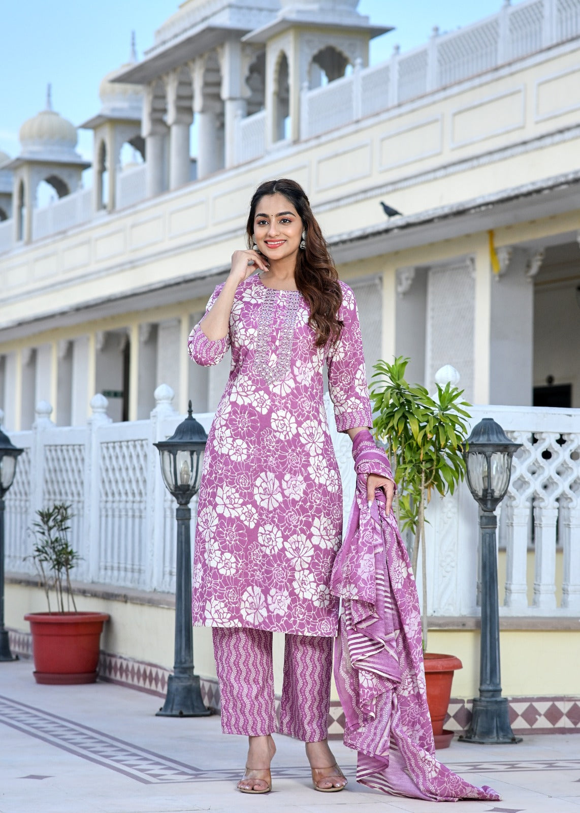 Meher Mogra Kurti Set (3-Piece)